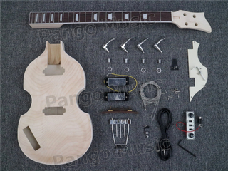 Hollow Body 4 Strings DIY Electric Bass Guitar Kit (PVB-099)