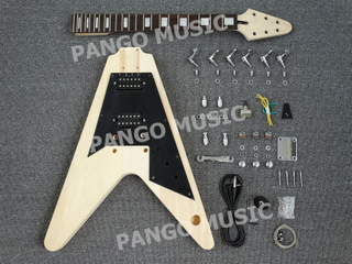 Flying V Style DIY Electric Guitar Kit / DIY Guitar (PFV-074)