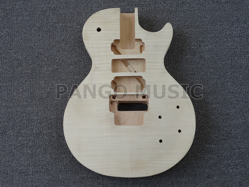 Lp Flamed Maple veneer DIY Electric Guitar Kit (PLP-059)