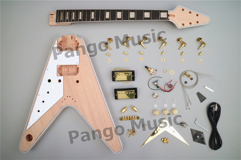 Flying V Style Left Hand DIY Electric Guitar Kit (PFV-632) - Buy guitar