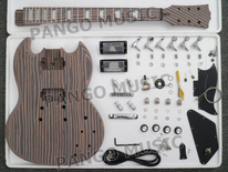 PANGO SG Zebrawood DIY Electric Guitar Kit (PSG-529)