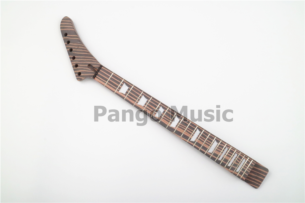 PANGO All Zebrawood Explorer DIY Electric Guitar Kit / DIY Guitar (PEX-227)