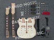 Sg Left-Hand Double Neck Electric Guitar Kit (PSG-100)