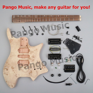 Headless DIY Electric Guitar Kit with Spalted Veneer (ZQN-004)